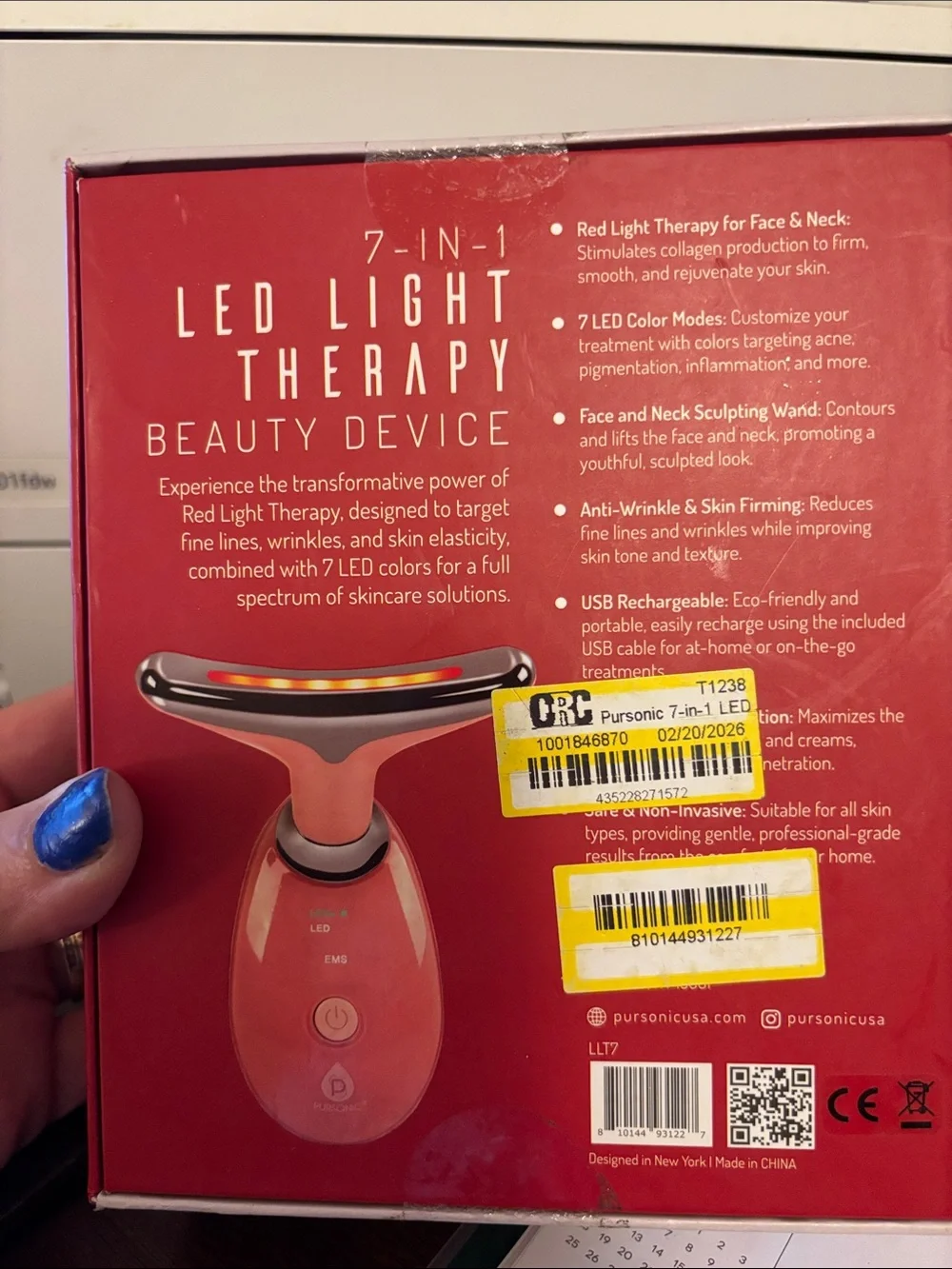 Beauty Device. New in box. 7 in 1 tool. Helps firm skin . Anti wrinkles. Etc.